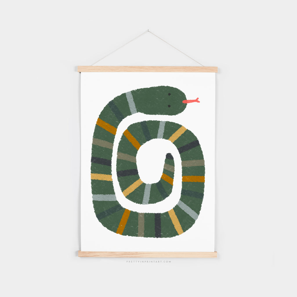 Snake Print - Jungle |  Fine Art Print with Hanger