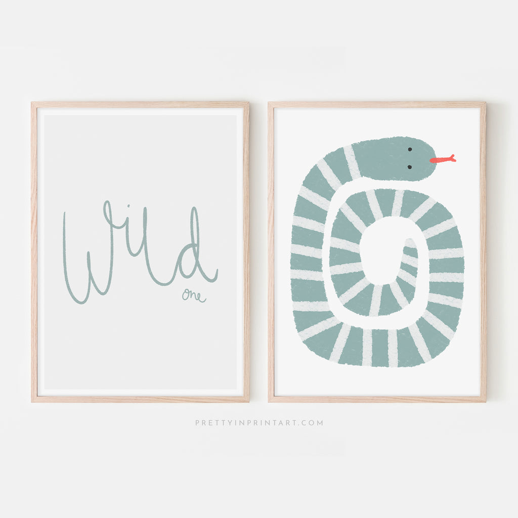 Wild One - Light Blue |  Unframed