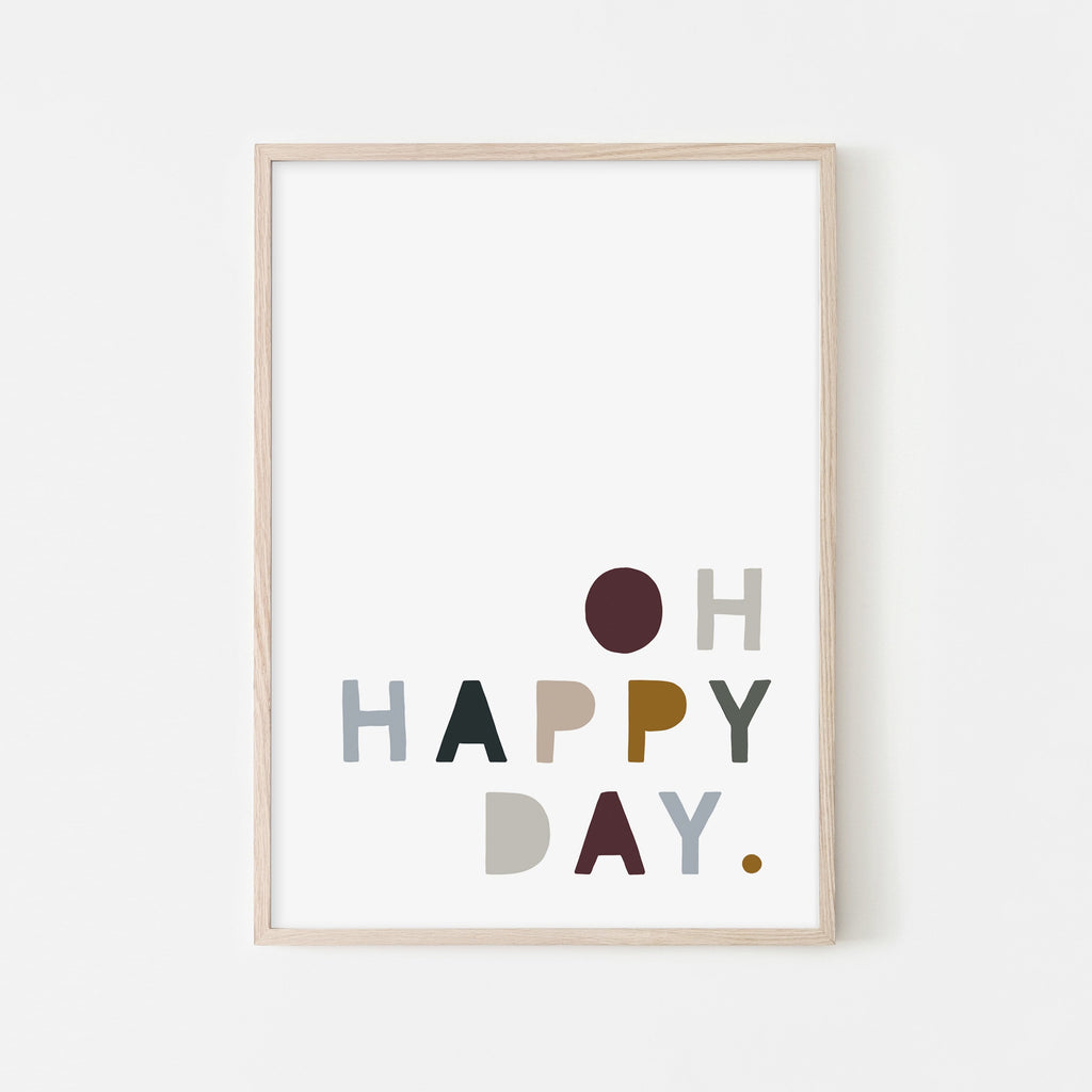 Oh Happy Day - Woodland |  Framed Print