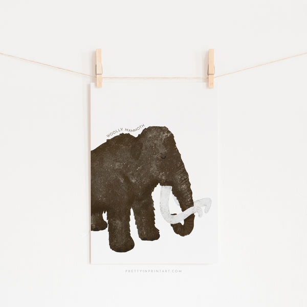 Woolly Mammoth - Portrait |  Unframed