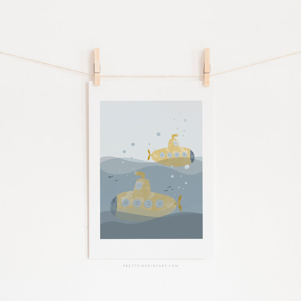 Yellow Submarine Print - Portrait |  Unframed