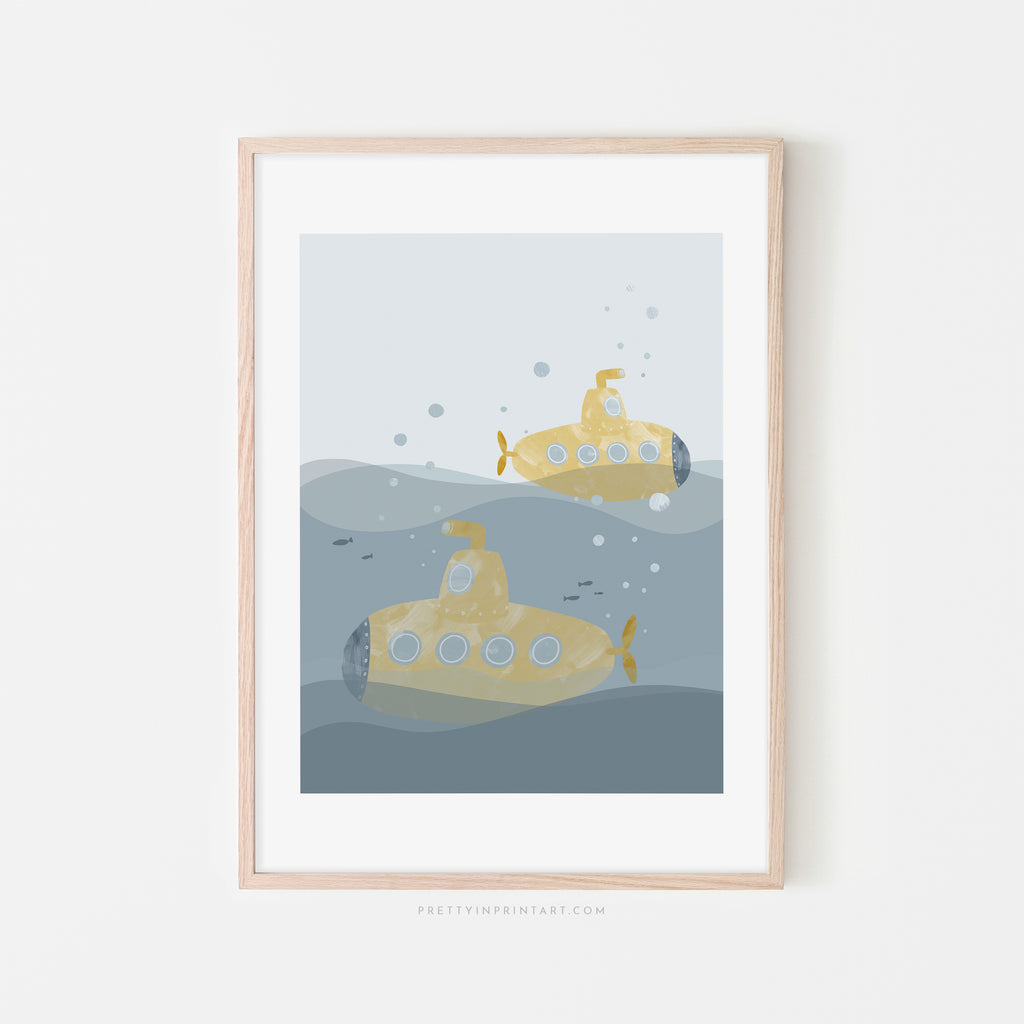 Yellow Submarine Print - Portrait |  Framed Print