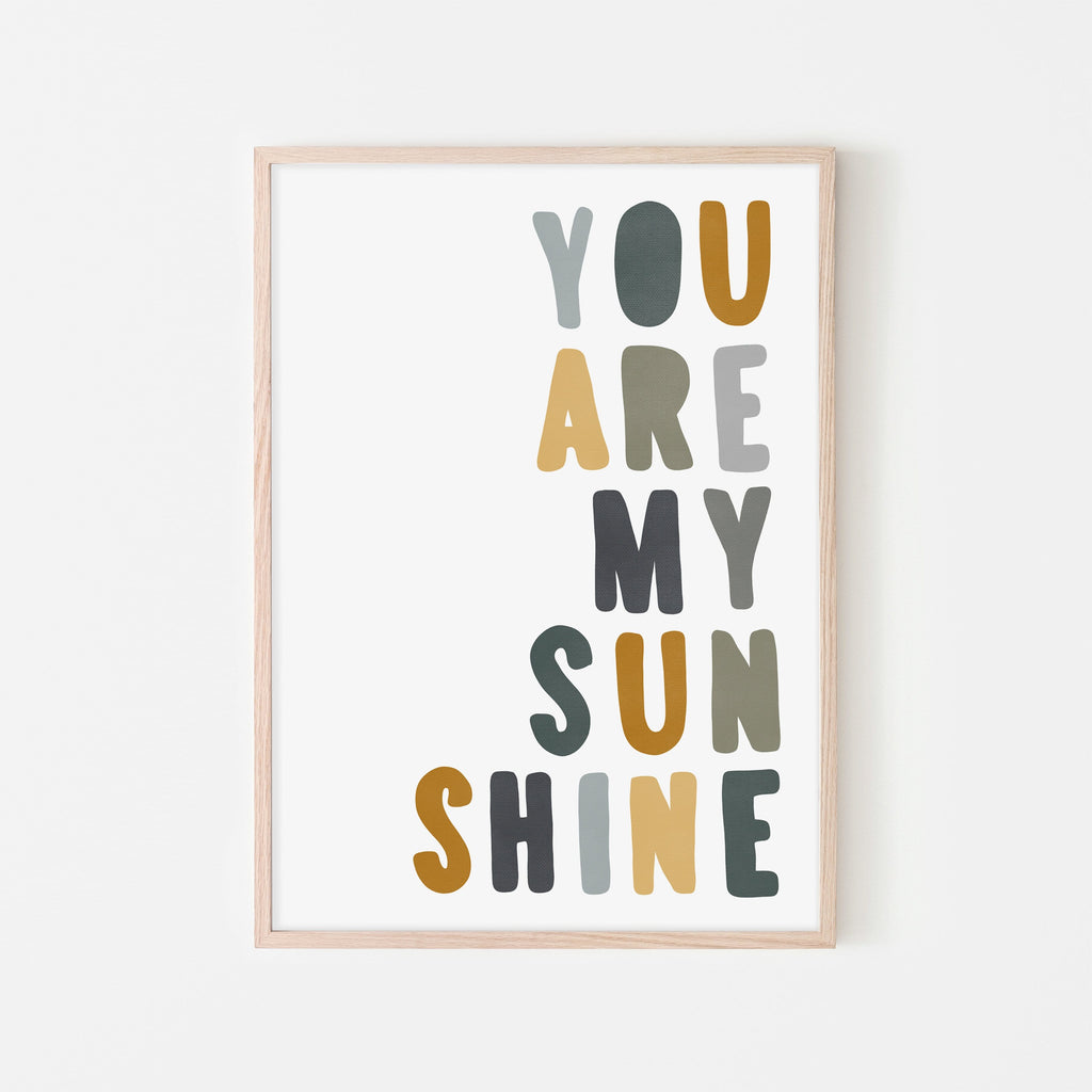 You Are My Sunshine - Jungle Colours |  Framed Print