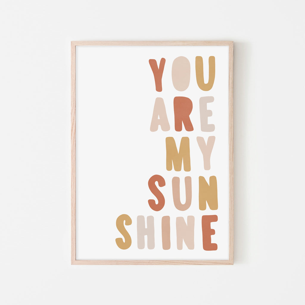 You Are My Sunshine - Sunset |  Framed Print