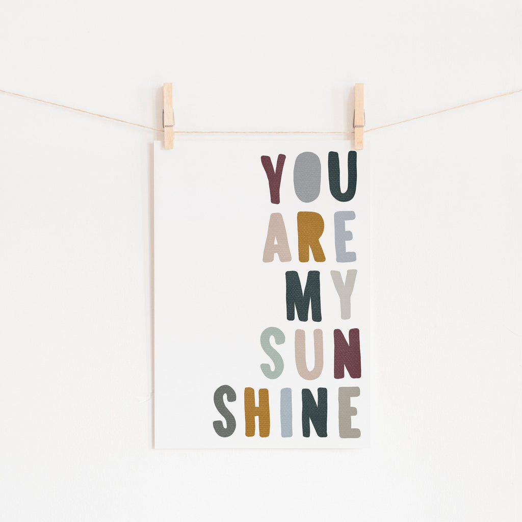 You Are My Sunshine - Woodland |  Unframed