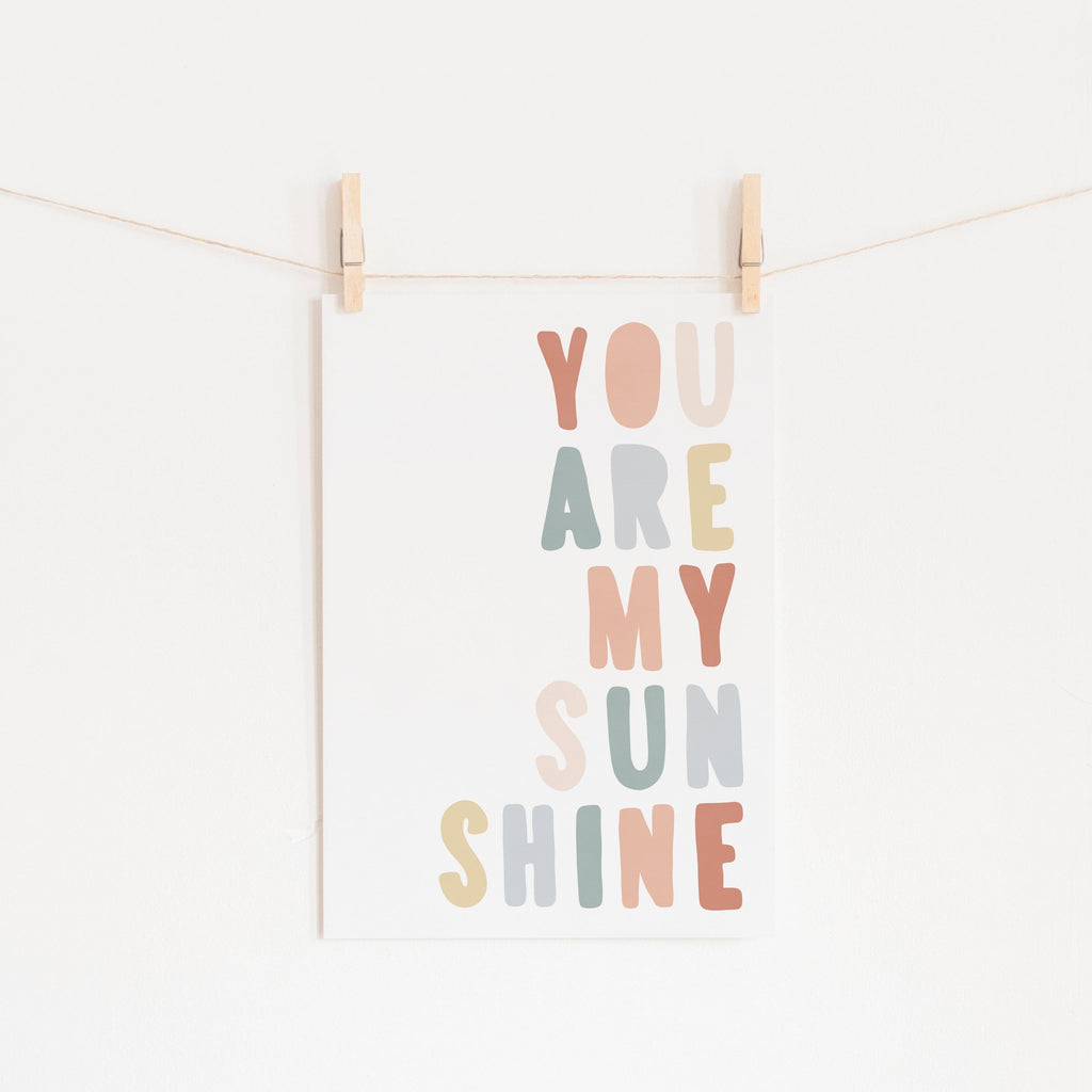 You Are My Sunshine - Subtle Colours | Fine Art Print – Pretty in Print ...