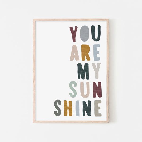 You Are My Sunshine - Woodland |  Framed Print